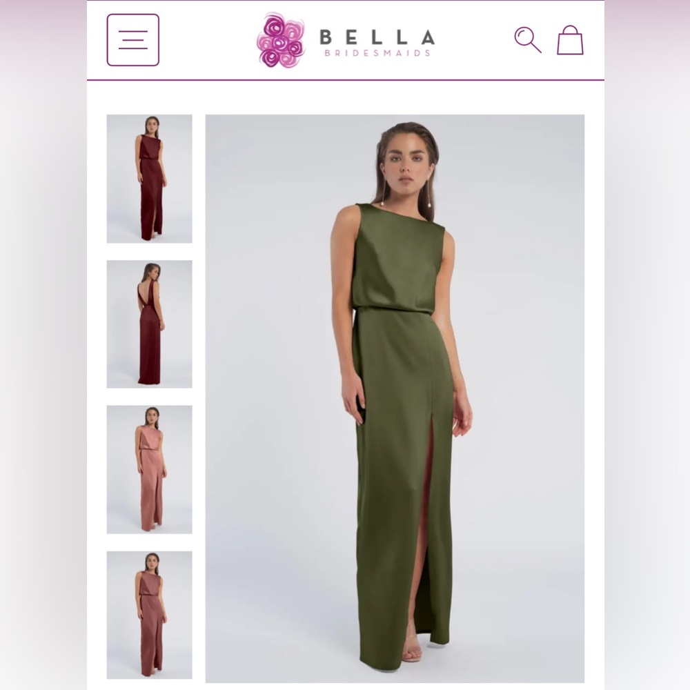 Jenny Yoo Rivka Dress in Olive, size 8
